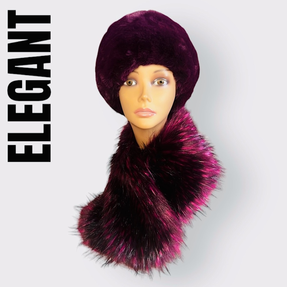 Adrienne Landau Faux Fur Scarf